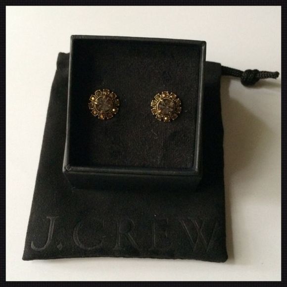 JCREW Crystal Button Earrings - Picture 4 of 4